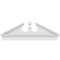 Ekena Millwork Acorn Architectural Grade PVC Combination Pediment, 54"W x 20-3/8"H x 2-3/4"P (Pitch 6/12) PEDPC054X205ACR00 - alternate 3